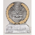Silver and Gold Golf Theme Resin Award